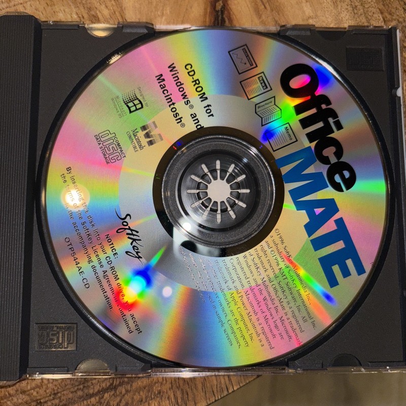 Office Mate Softkey for Windows 95 windows 3.1 and Macintosh CD-ROM gallery