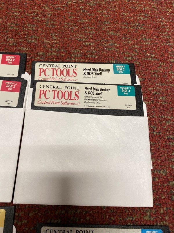 Vintage Central Point PC Tools Version 7 And 7.1 5.25” Floppy disks 16 Disks gallery