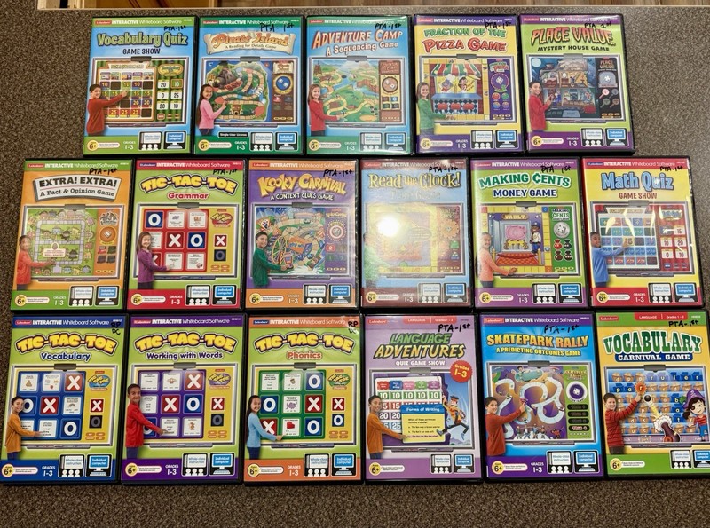 Lot 17 Lakeshore Interactive Educational Games Lot PC/Mac CD Rom Grades 1 – 3