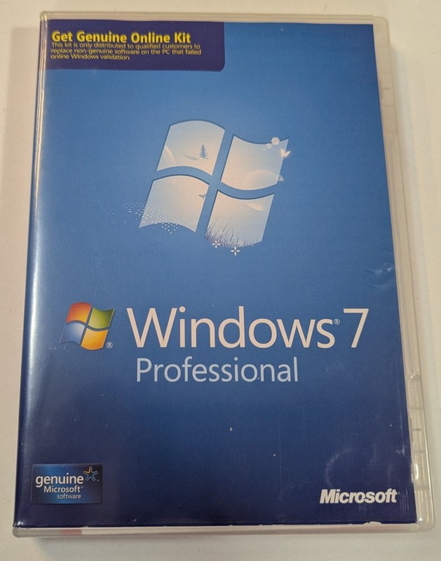 MICROSOFT Windows Pro 7 SP1 32-bit and 64-bit Software- Get Genuine Online Kit