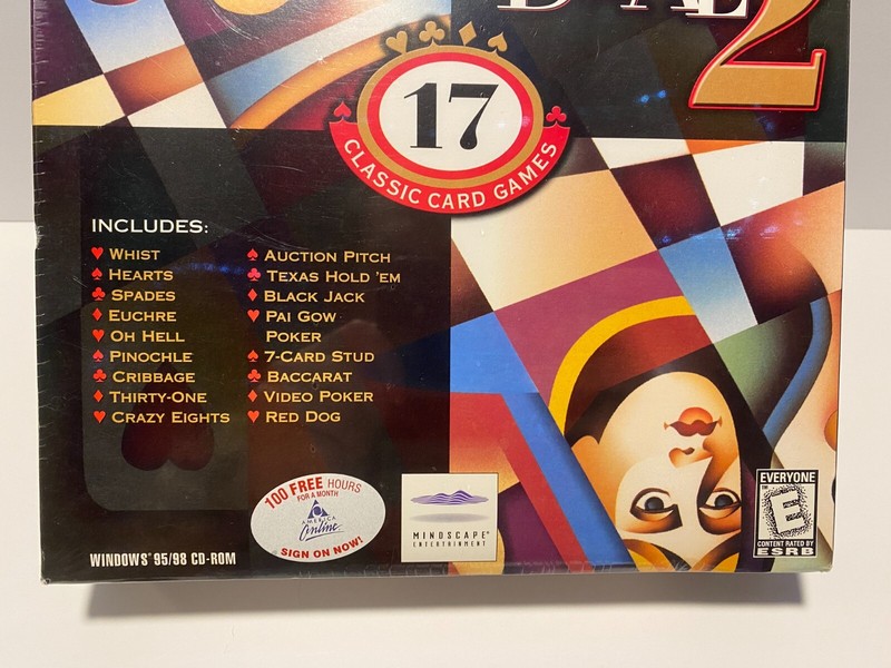 Sealed The Real Deal 2 - 17 Classic Card Games PC CD Mindscape Windows 95/98 BOX gallery