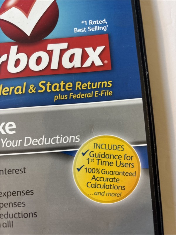 Turbotax 2010 Deluxe Federal & State Returns Turbo tax. gallery