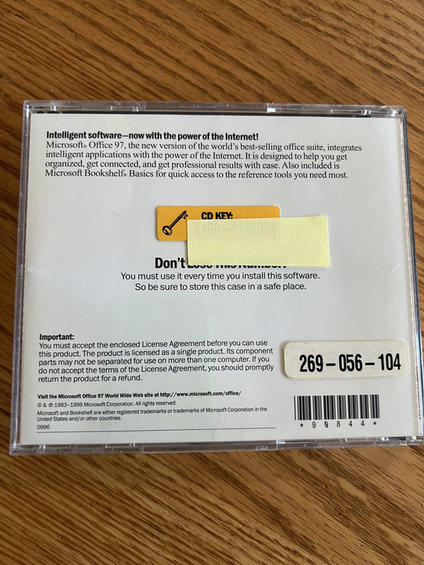MICROSOFT OFFICE 97 Professional Edition (CD, 1997) w/ CD Key Code, Ships Fast! gallery