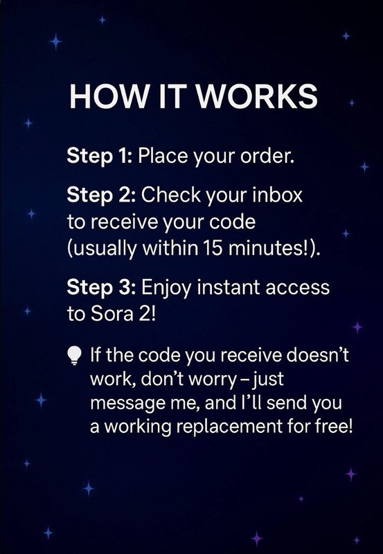 SORA 2 INVITE CODE – INSTANT DELIVERY (Under 2 Minutes, 24/7 Service) gallery