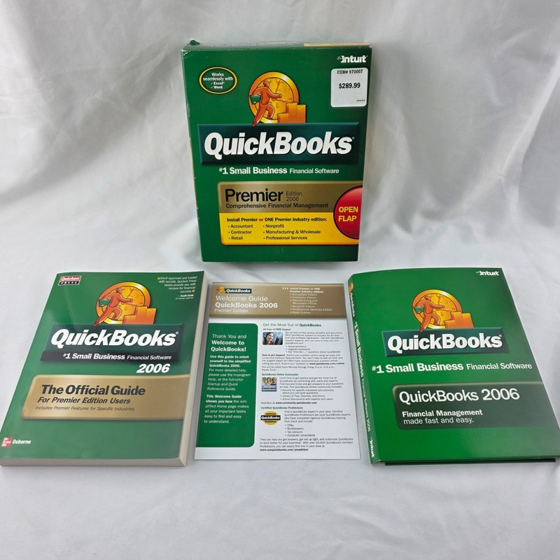 Quickbooks Premier Edition 2006 Small Business Financial Software for Windows