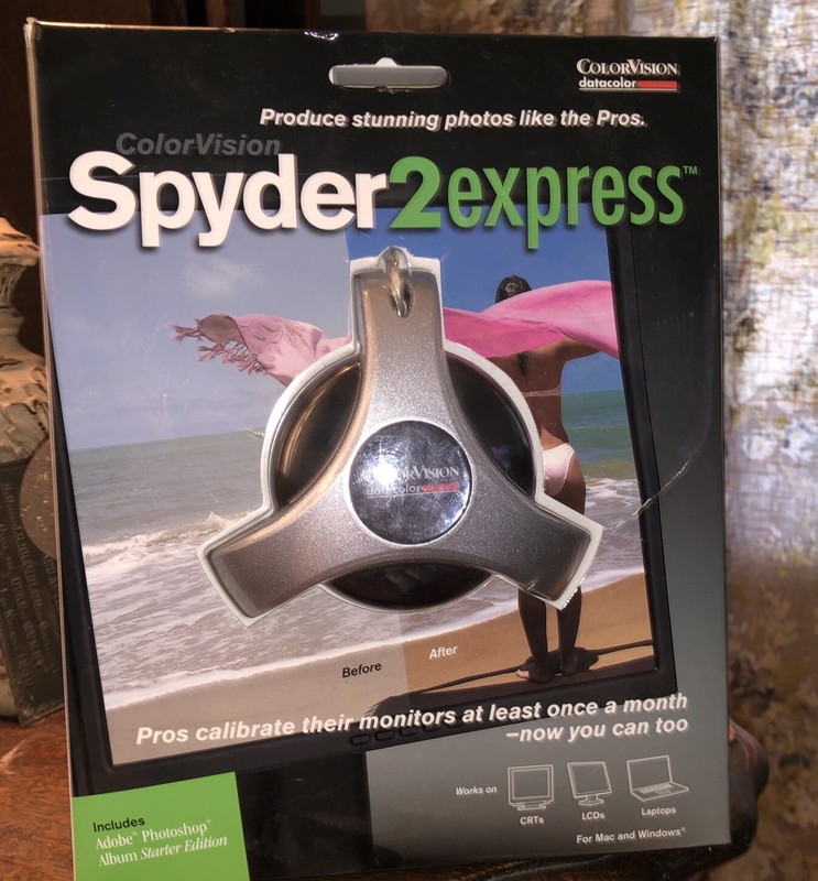Color Vision Datacolor Spyder2Express Color Calibration Adobe Photoshop Starter