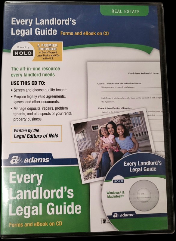 Every Landlord’s Legal Guide ADAMS PC or Mac CD New Sealed Packaging SHIPS FREE