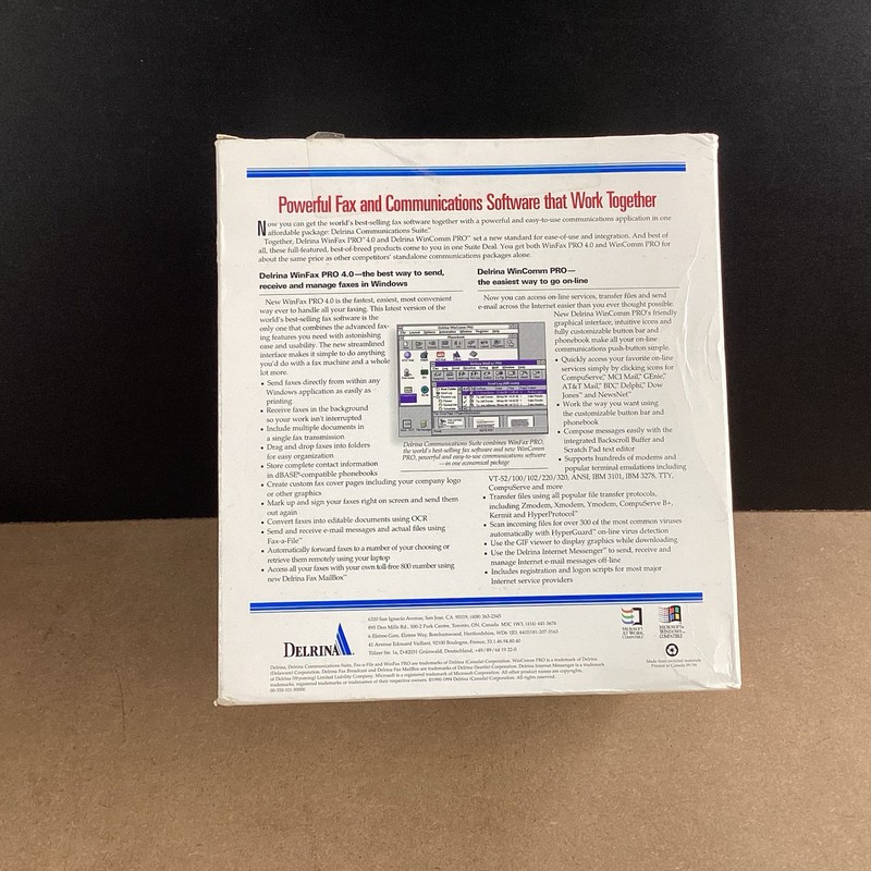 Delrina Communications Suites 2.1 Software Vintage Pc Software Package gallery