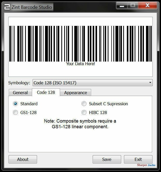 Zint Barcode Generator - UPC QR Code Creator Software - 50+ Formats - Windows CD gallery