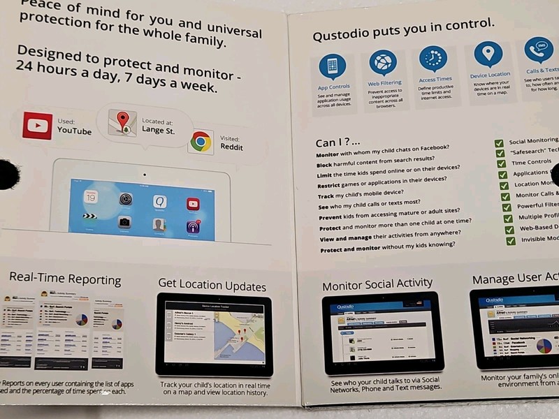 QUSTODIO COMPLETE PARENTAL PROTECTION ALL-IN-ONE CONTROL SYSTEM, BRAND NEW gallery