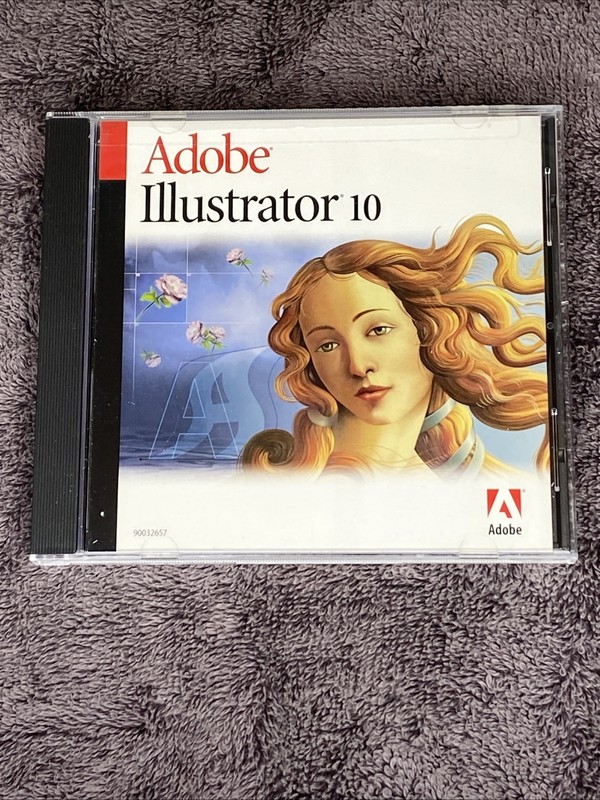 Adobe Illustrator 10 Macintosh CD with Serial Number Mac OS X and Mac OS 9