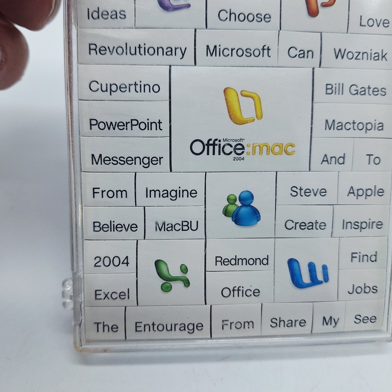 NEW Microsoft Office Mac 2004 Advertising 50 Magnet Set Gates Jobs Wozniak gallery