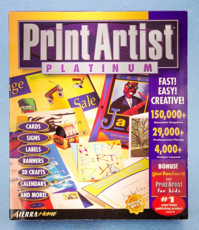 NEW Print Artist Platinum 4.0 - 150,000 graphics, 29,000 photos, 300 fonts MORE gallery