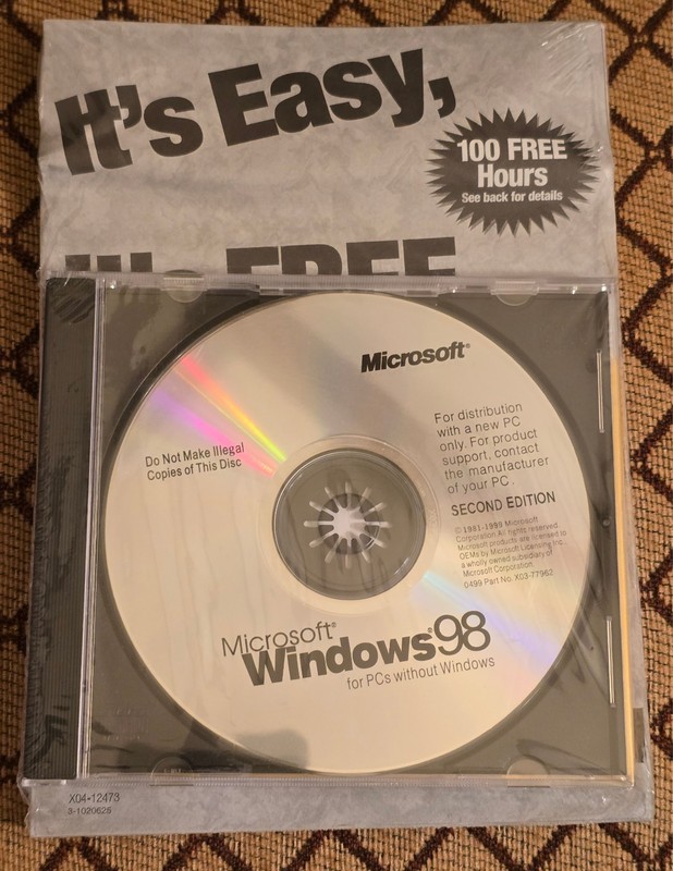 Factory Sealed Microsoft Windows 98 SE Second Edition OEM PC CD-ROM Vintage gallery