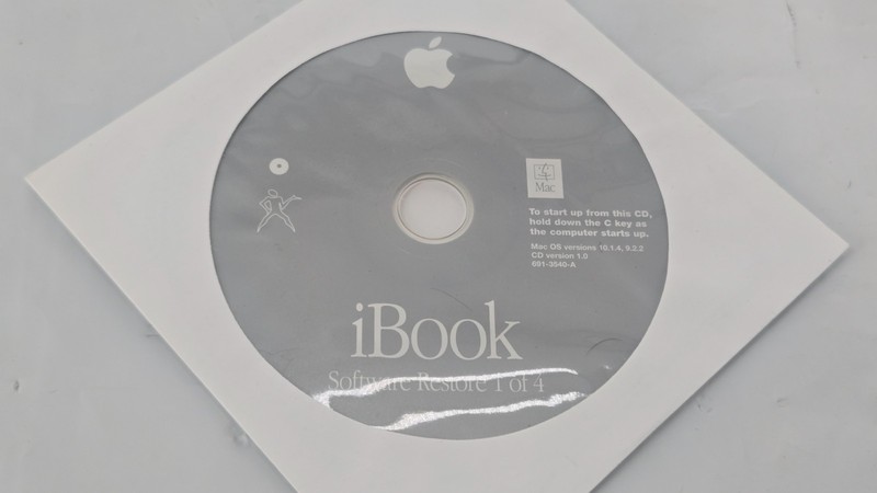 iBook G4 System Restore 8 Discs & World Book Mac 10.1.4, 9.2.2 LOT of 8 gallery