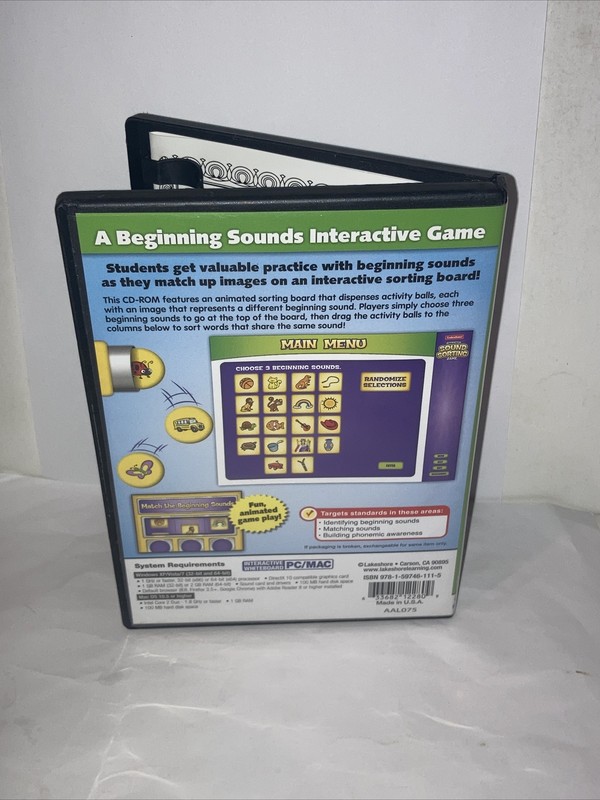 SOUND SORTING Beginning Sounds CD Lakeshore Interactive Whiteboard Software gallery
