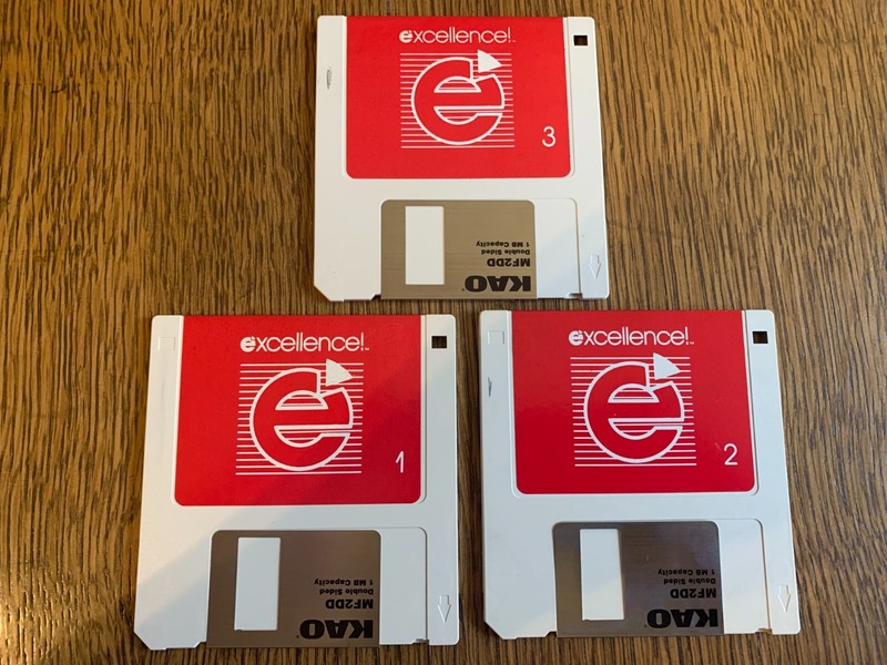 EXCELLENCE! PROGRAM AMIGA COMPUTER 3.5″ INCH FLOPPY(S) TESTED EXCELLENT COND