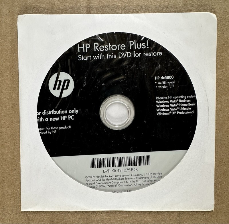20 DISC LOT HP Restore Plus MICROSOFT WINDOWS Operating System INSTALLATION DVDs gallery