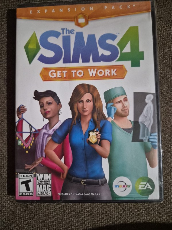 NEW UNOPENED Sims 4 Expansion Pack ‘Get To Work’ Windows/MAC