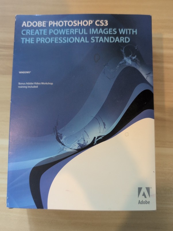 Adobe Photo Shop CS3 for Windows in box – 2 Discs