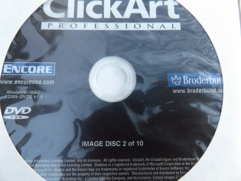 Encore ClickArt Professional (Rare 10 DVD Set ) Windows/Mac Excellent Condition gallery