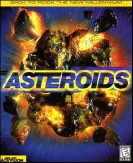 Asteroids PC CD updated classic atari destroy space rocks 3D shooter game! 1998