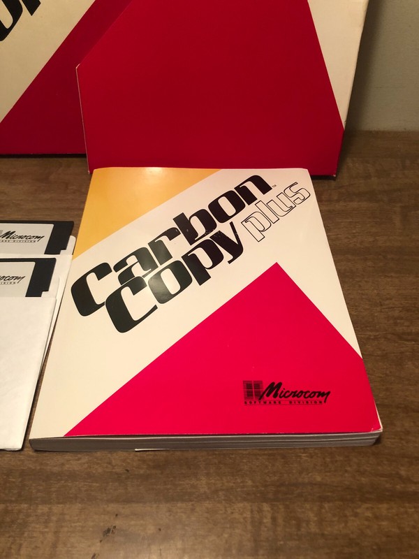 Microcom Carbon Copy Plus 5.25 floppy Vtg 1989 Version 5.2.2 gallery