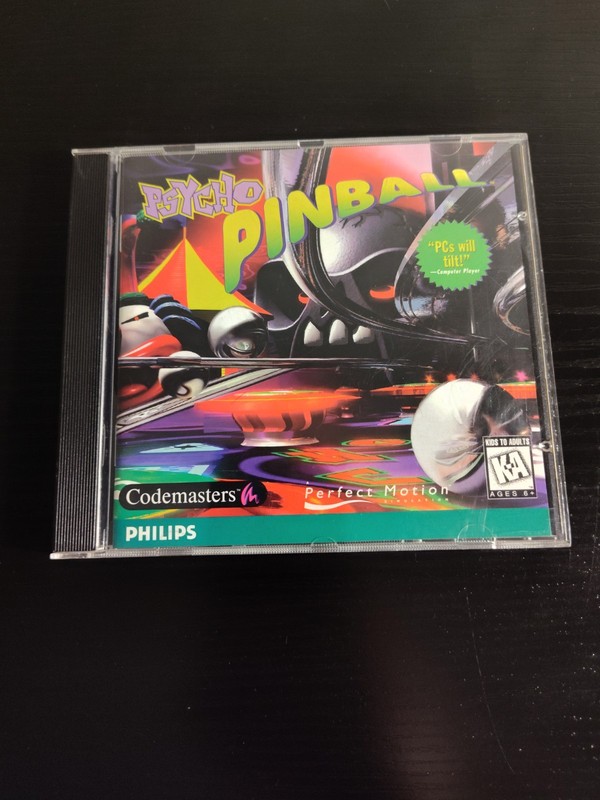 Philips Psycho Pinball PC CD-ROM Pinball Game 1995 *RARE* WITH MANUAL* gallery