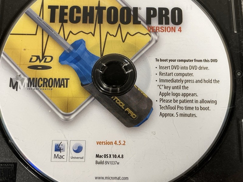 TechTool Pro Version 4 Mac DVD & CD v4.5.2 v4.0.4 Micromat gallery