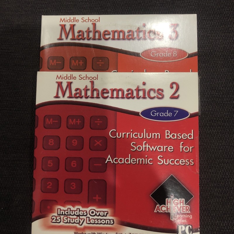 High Achiever Middle School Mathematics 2 & 3 – grades 7 & 8 – CD ROM