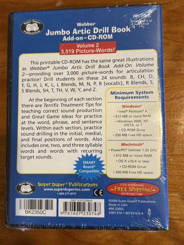 Webber Jumbo Artic Drill Book Add-n Volume 2 3519 Words CD ROM Brand New in Wrap gallery