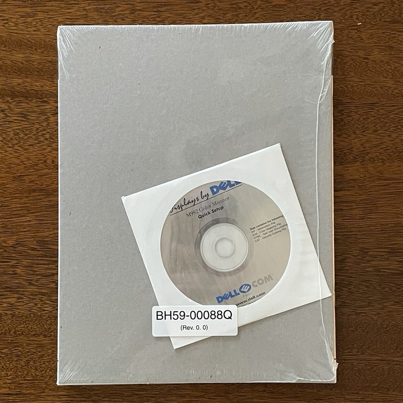 Dell M992 Color Monitor Quick Setup Guide 2001 CD Software - NEW SEALED gallery