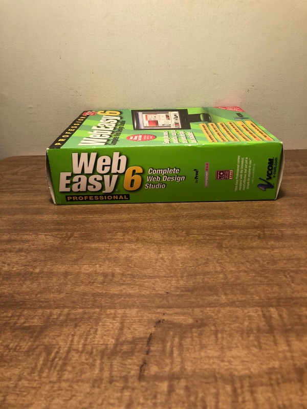 Professional Web Easy 6 New In Box Vcom Windows 98, ME, 2000, XP gallery