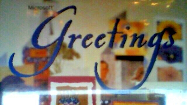 MICROSOFT " GREETINGS " V2001 ( MICRSOFT # C60-00025) 12k IMAGES 125 FONTS