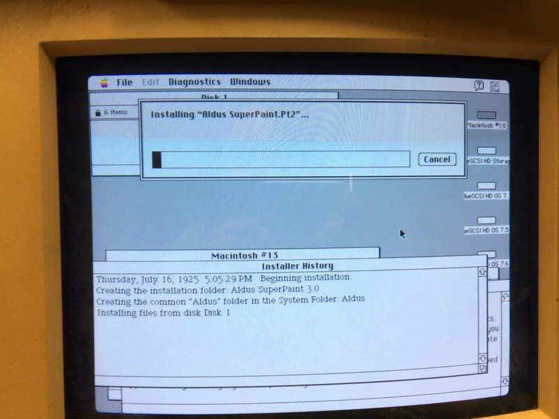 Vintage Macintosh software : ALDUS SUPERPAINT v3.0 - Manual and Software gallery