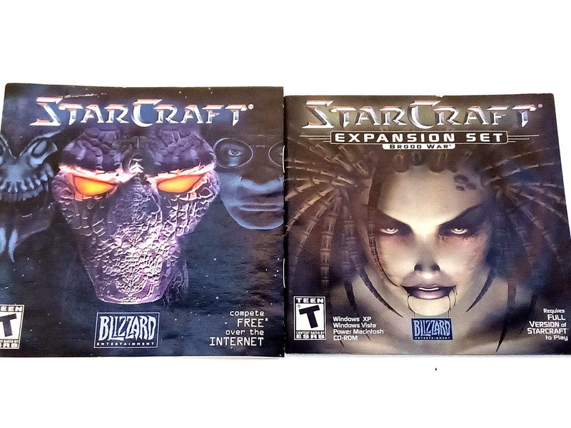Starcraft Lot 8 Pieces As Shown Expansion Pack Strategy Game Guides Brood War gallery