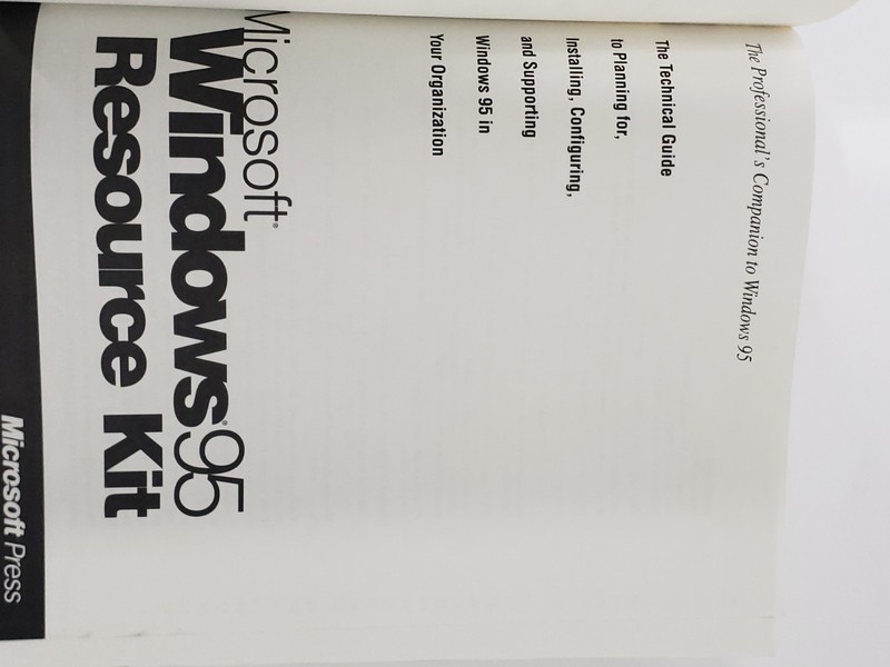 Microsoft Windows 95 Resource Kit Professional Edition CD-ROM Microsoft Press gallery