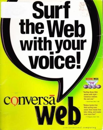 Conversa Web 3 PC CD surf internet web sites via voice! no typing speak text +