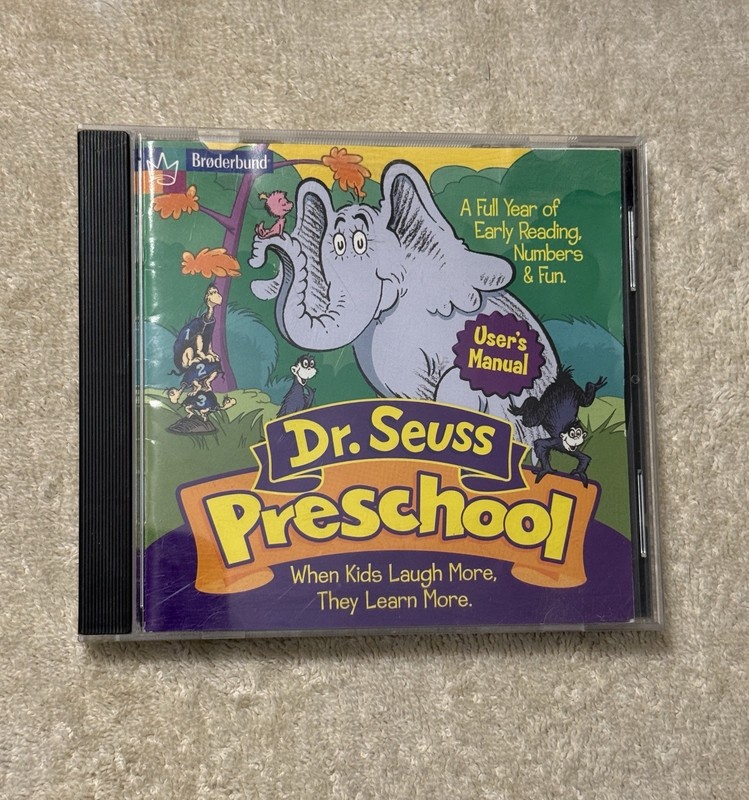 Dr. Seuss Preschool Learning System Ages 3-7 CD-Rom Very good