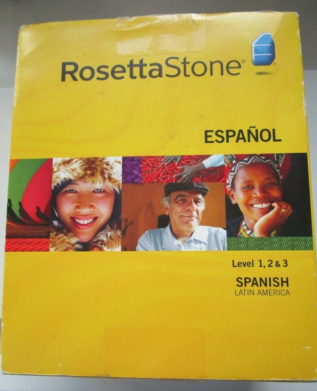 ROSETTA STONE ESPANOL Level 1, 2 & 3 Spanish Interactive Software CD's for pract