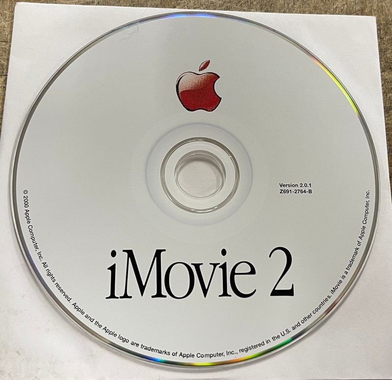 Apple iMovie 2 Software Version 2.0.1 Z691-2764-B