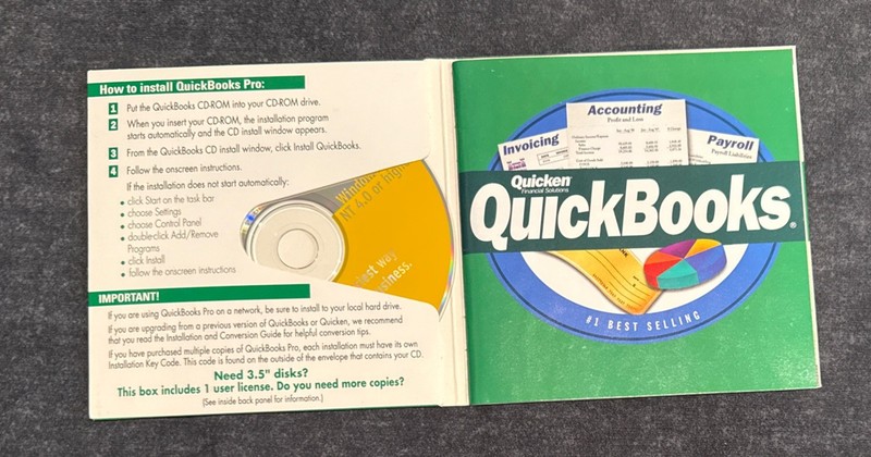 Quickbooks Pro 1998 Version 6.0 Windows 95/98 Quicken Software! ~ Fast Shipping! gallery