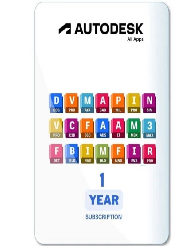 Autodesk All Apps Suite 46+ Tools | 1 Year Subscription