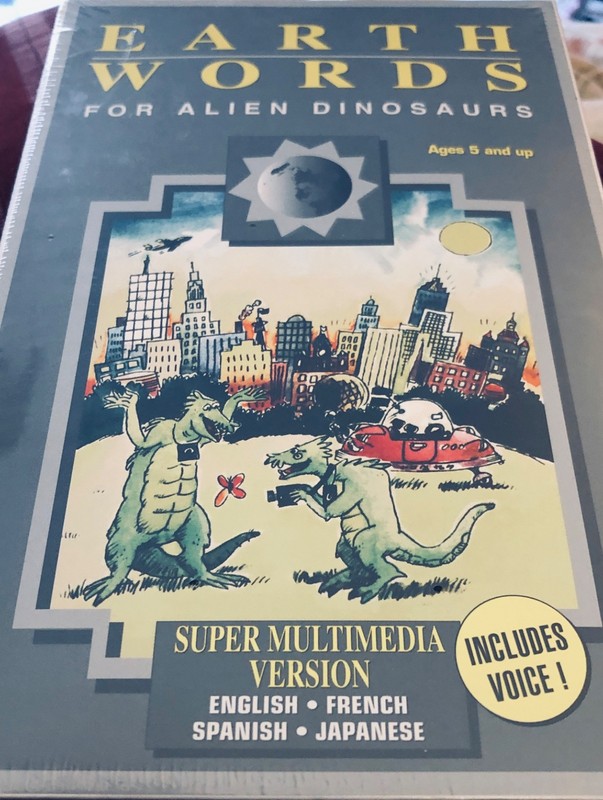 EARTH WORDS FOR ALIEN DINOSAURS Super Multimedia Version Voice In 4Languages NEW gallery