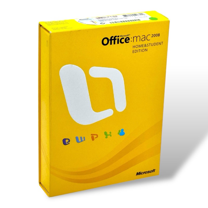 Microsoft Office Mac Home & Student 2008 With 3 Product Keys