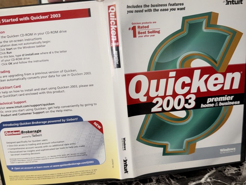 Quicken 2003 Premier Home & Business Tools Intuit gallery