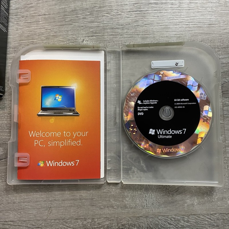 Microsoft Windows 7 Ultimate 64 Bit Only DVD MS WIN Full Retail Box Vers. 🔥🔥🔥 gallery