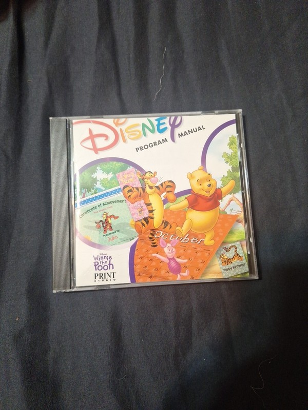 Disney Winnie the Pooh Print Studio CD-ROM (PC, Disney Interactive)
