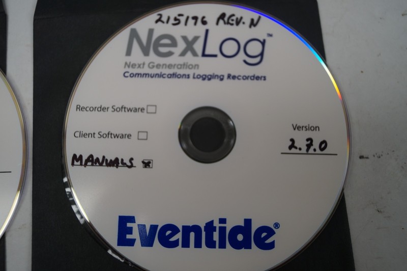NEXLog Eventide 2.7 Software CDs & Manuals 215195 Rev AC Logging Recorders B321 gallery