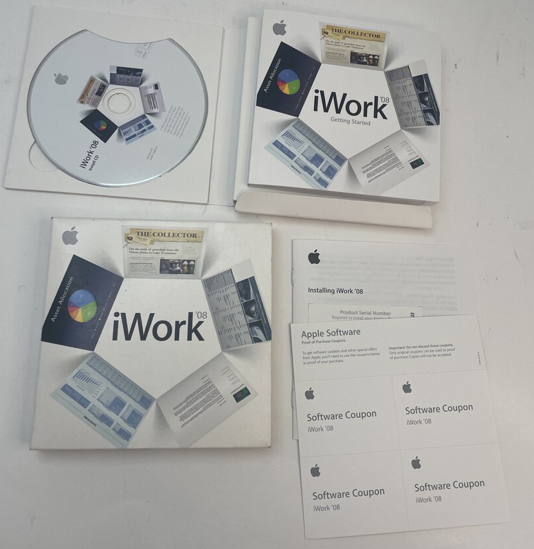 Apple Mac iWork ’08 — Includes Keynote, Pages, Numbers